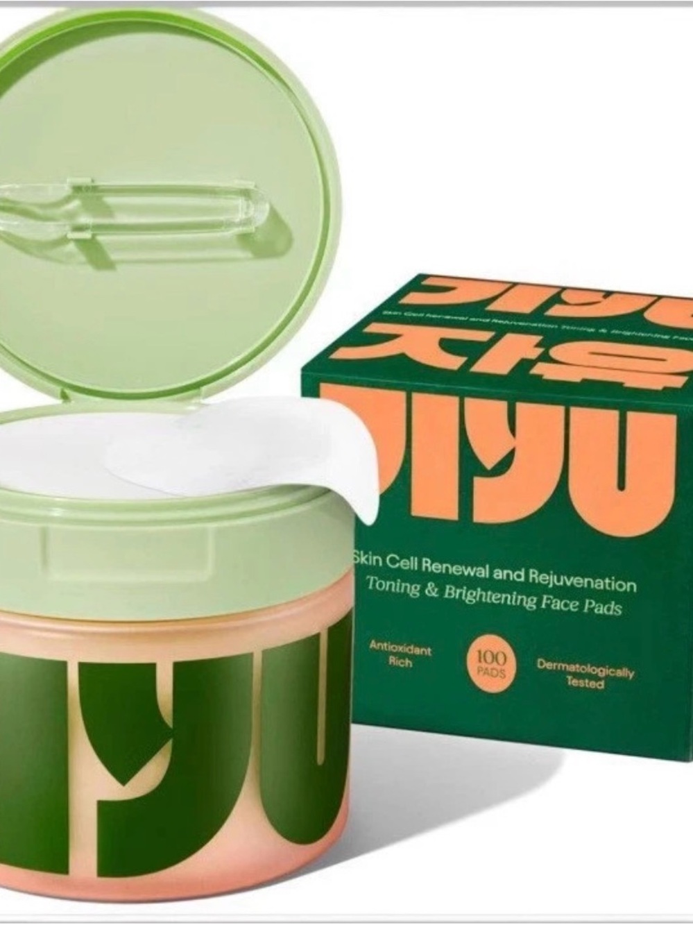 Jiyu Toning & Brightening Face Pads - 100 Pads